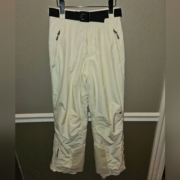 Eastern Mountain Sports Women’s Small Insulate Ski Snowboard Snow Pants Cream - Picture 1 of 12